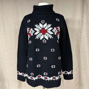 Jones New York Sport Fair Isle Snowflake Sweater – Size S